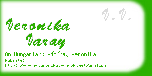 veronika varay business card